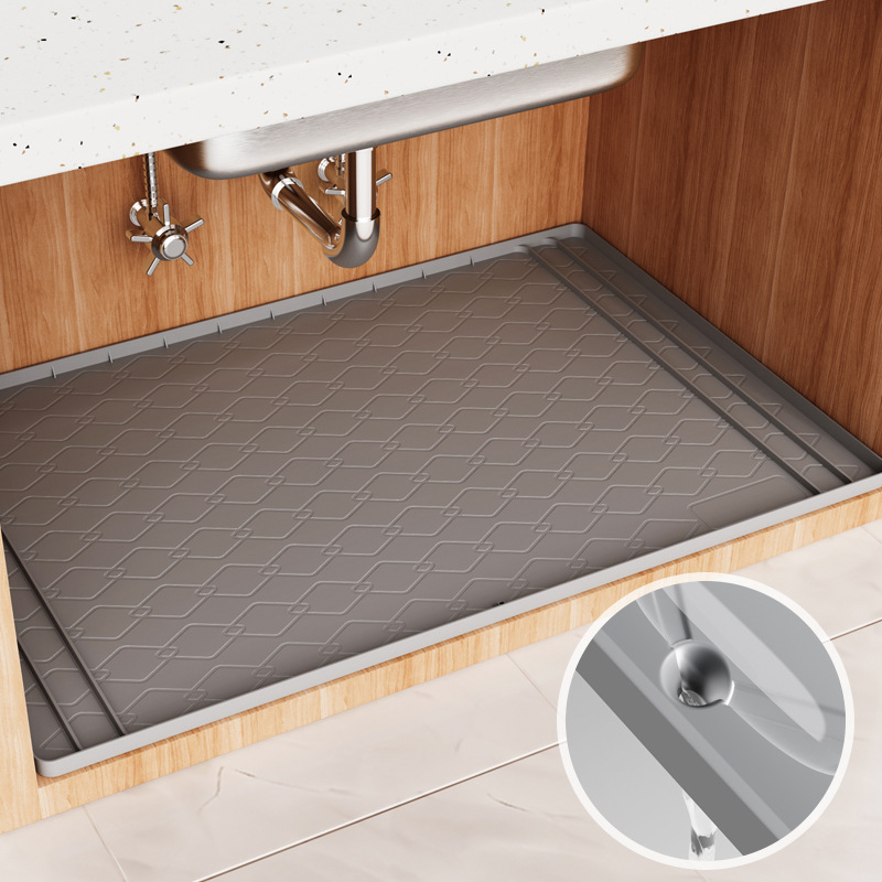 Home Essentials Bathroom Storage - Tapete de Silicone para Abaixo da