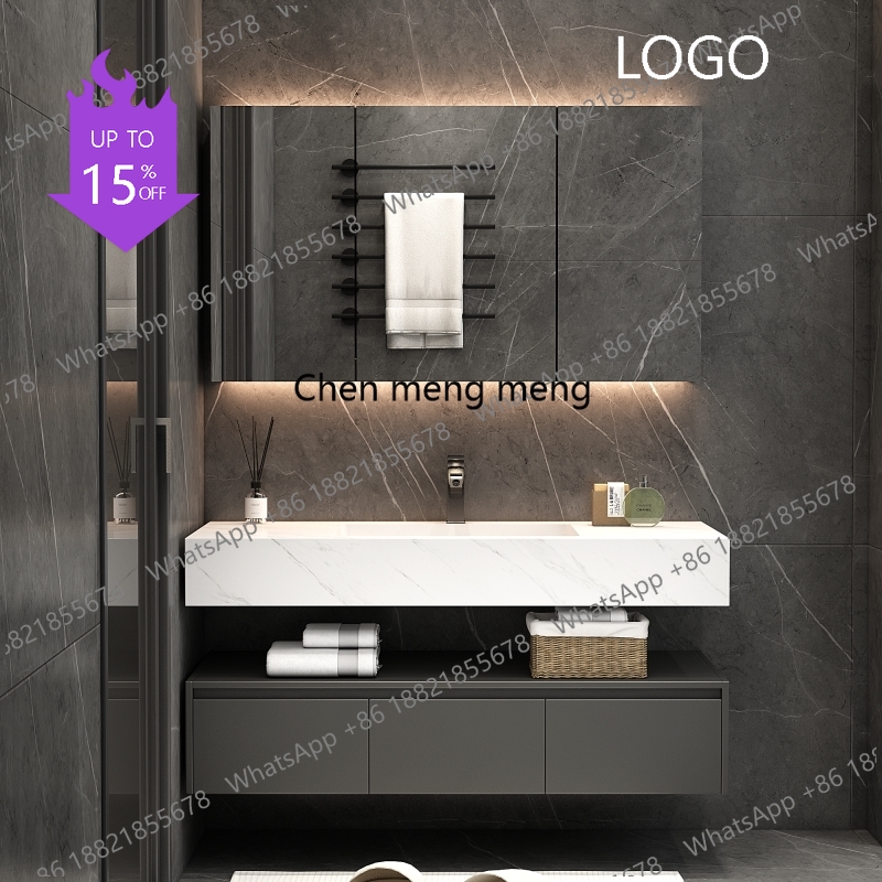 Home Bathroom Vanity Combo - Armário de Banheiro D80 Branco para
