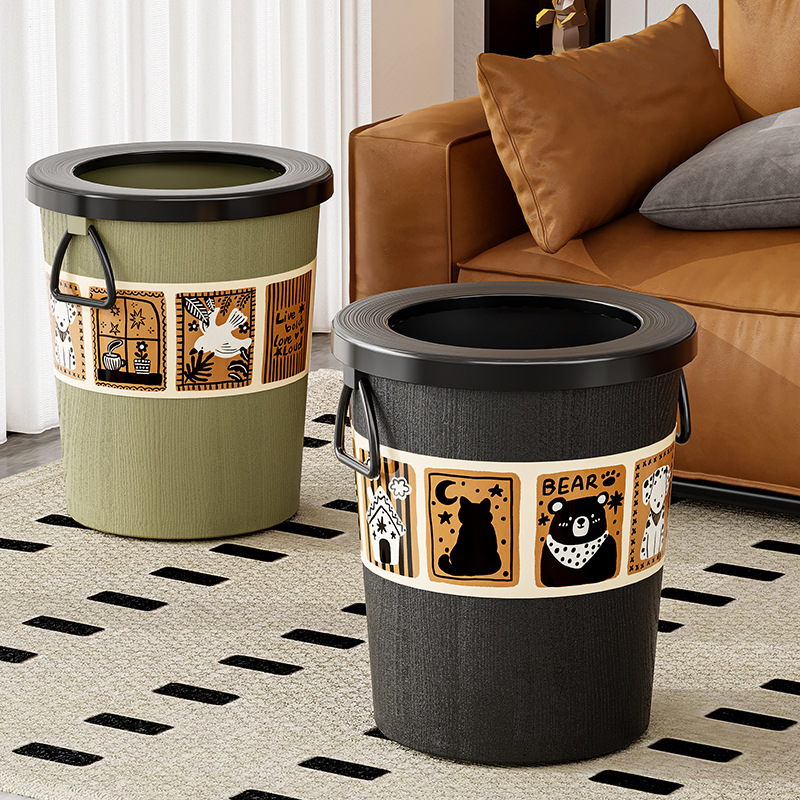 Home Essentials Bathroom Storage - Lixeira grande estilo vintage, estética de