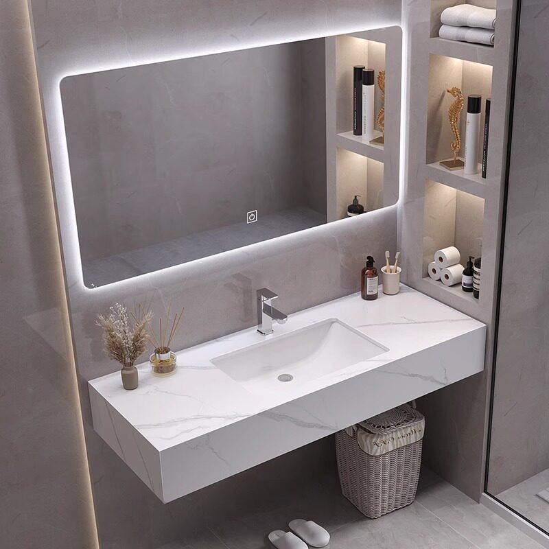 Home Bathroom Vanity Combo - Armário de Banheiro Moderno com Espelho