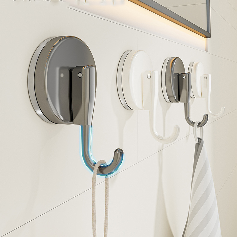 Home Bathroom Gadgets - Ventosa ganchos punch-livre multifuncional pendurado chave