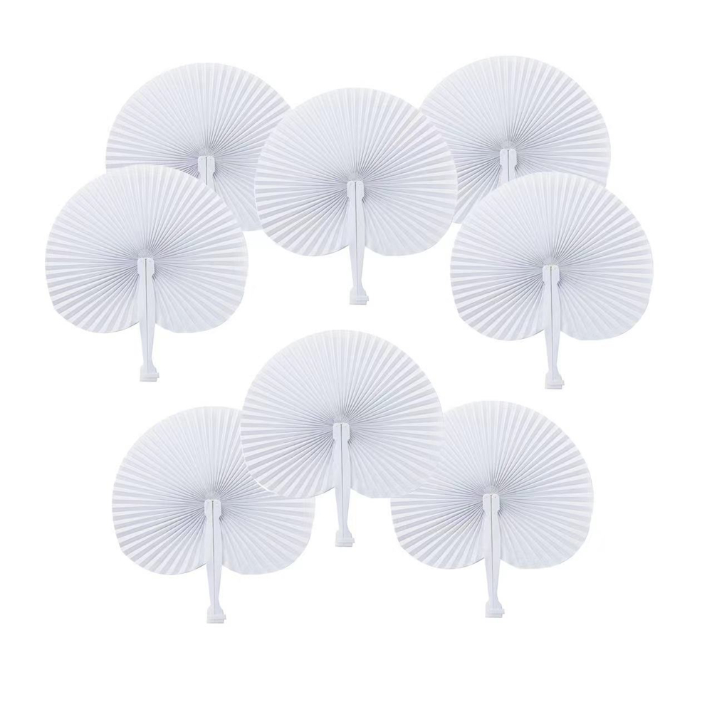 Home Bathroom Exhaust Fan - Leque de papel dobrável branco 12