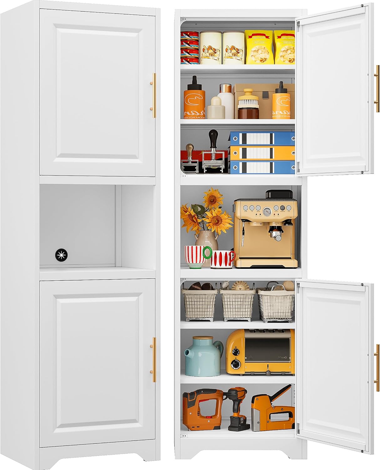 Home Bathroom Organizer - Armário de Armazenamento Estreito de 67