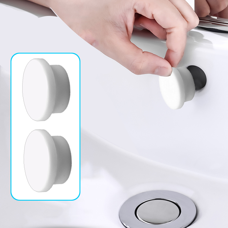 Home Bathroom Gadgets - 2/4/8pc banheiro de borracha lavatório overflow