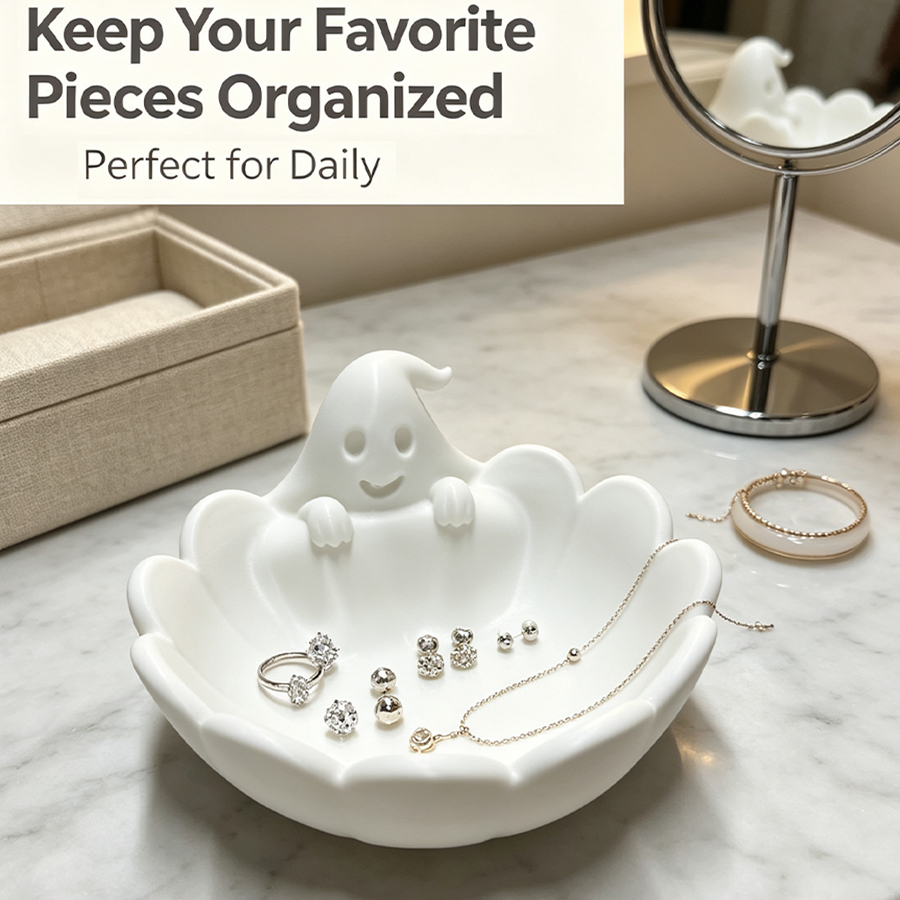 Home Essentials Bathroom Storage - Bandeja de Joias em Formato de