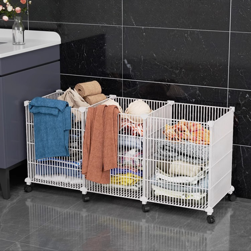 Home Bathroom Ventilation - ‌ Cesto para roupas com rodinhas