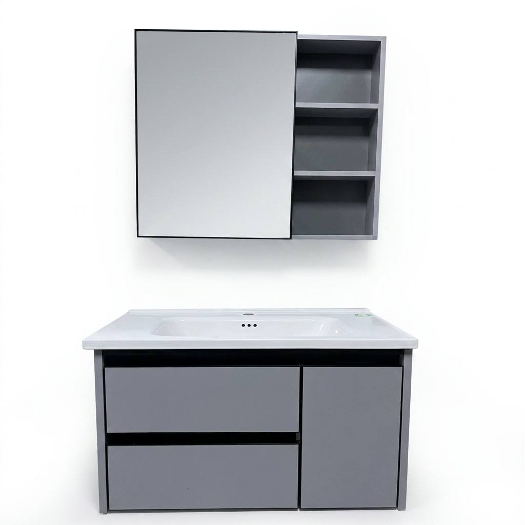 Home Bathroom Vanity Combo - Armário de Banheiro Moderno Ecológico Montado