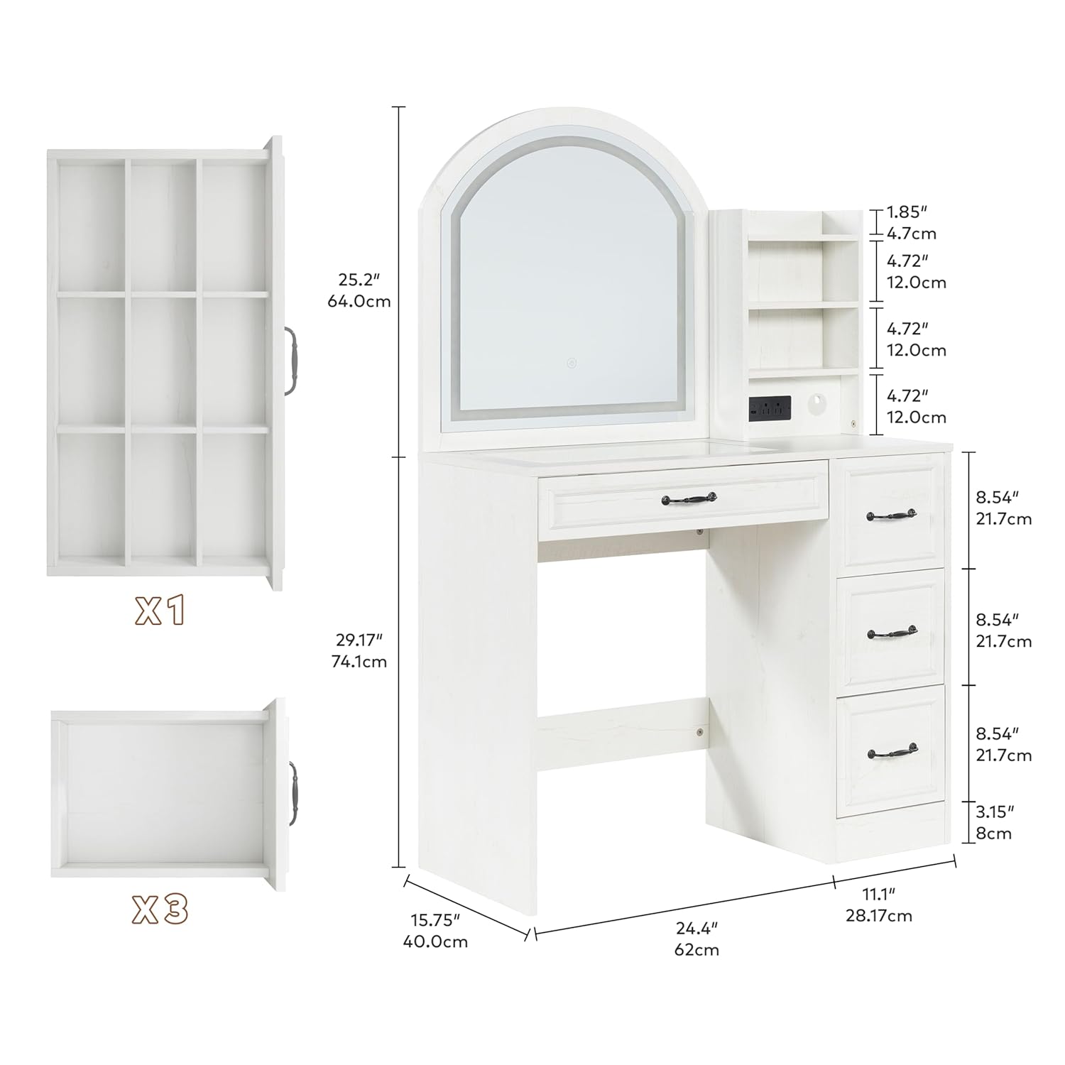 Penteadeira Moderna com Espelh - Home Outlet Bathroom Vanity avaliação e preço