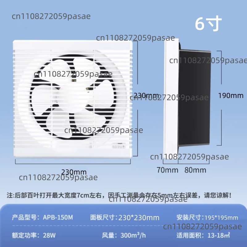 Ventilador de Exaustão Montado - Home Bathroom Exhaust Fan avaliação e preço
