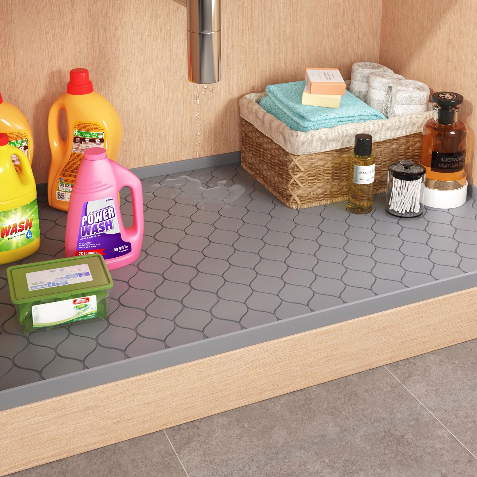 Tapete de Silicone para Abaixo - Home Essentials Bathroom Storage avaliação e preço