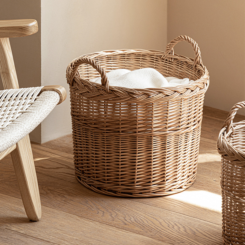 Cesto de Roupa Suja de Rattan  - Home Essentials Bathroom Storage avaliação e preço
