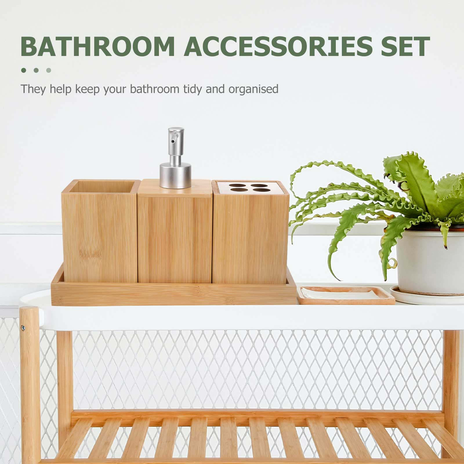 Conjunto de 4 Peças de Acessór - Home Essentials Bathroom Accessories avaliação e preço