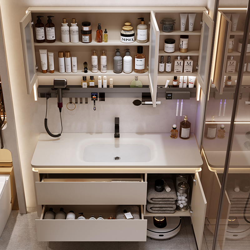 Moderno simples armários de ba - Home Bathroom Vanity Combo avaliação e preço