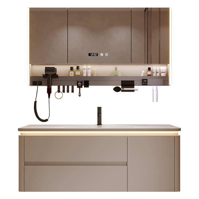 Moderno simples armários de ba - Home Bathroom Vanity Combo avaliação e preço