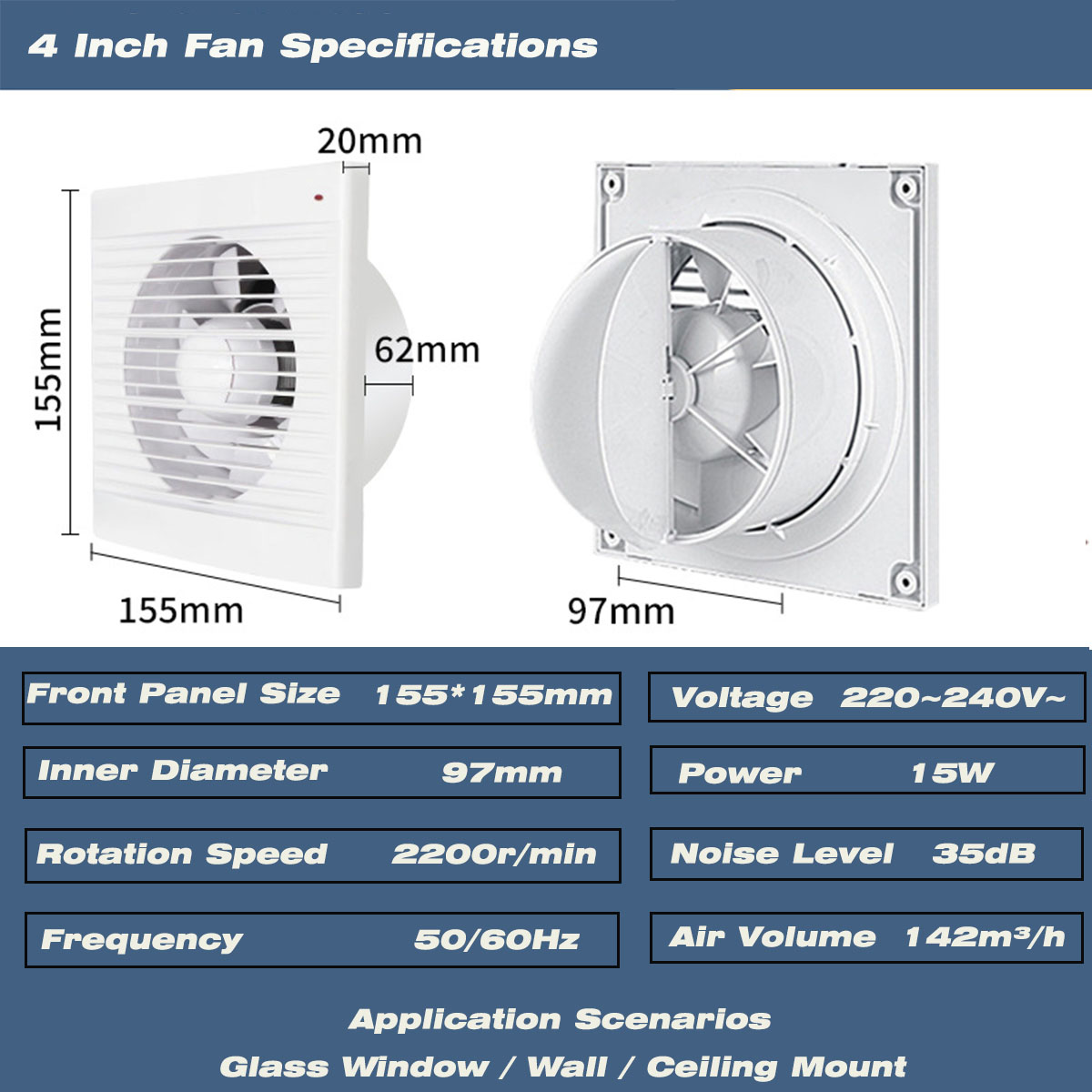 Ventilador de Exaustão Silenci - Home Bathroom Ventilation avaliação e preço