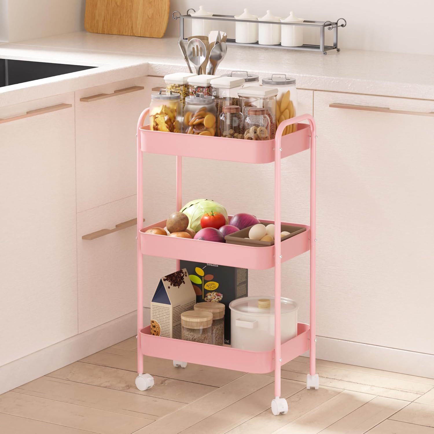 Carrinho de Armazenamento de 3 - Home Bathroom Organizer avaliação e preço