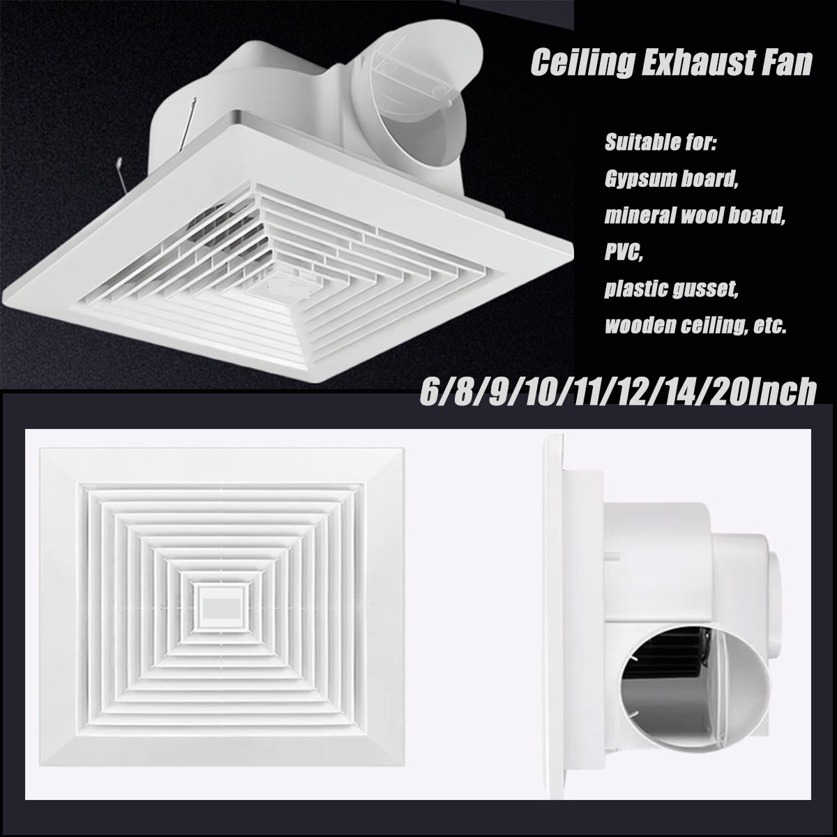 Ventilador de Exaustão Dutoado - Home Bathroom Ventilation avaliação e preço